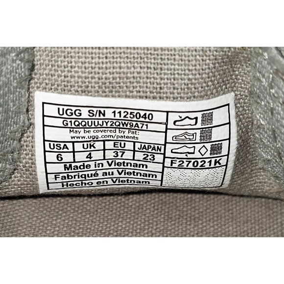 Ugg Women's Luciah Gray Slip On Sneaker Shoes Size 6 2042 - Picture 7 of 16